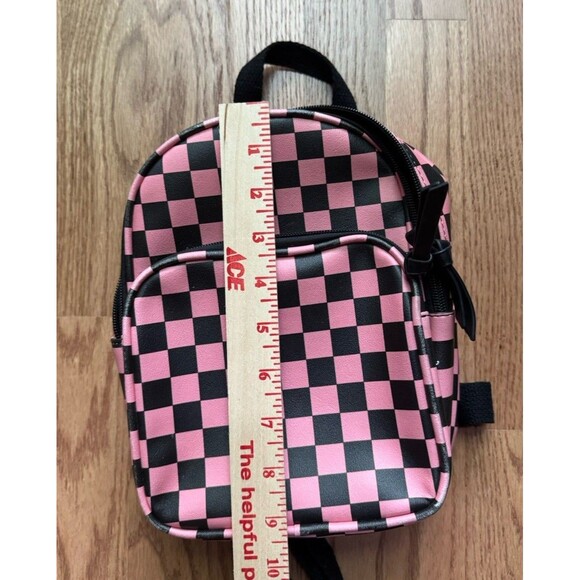 Art Class Mini Backpack For Kids Pink & Black Checkered - Picture 5 of 6